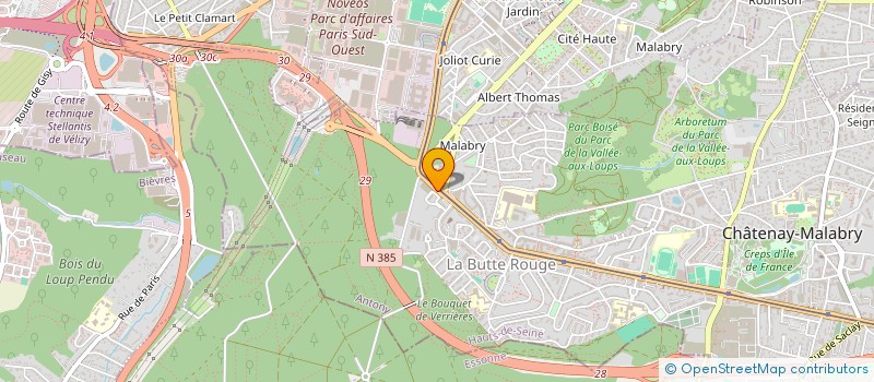 localisation de l'entreprise CDISTE 92 à CHATENAY-MALABRY