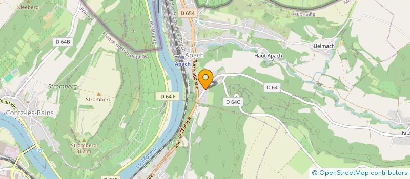 localisation de l'entreprise CDJ TROIS FRONTIERES  APACH