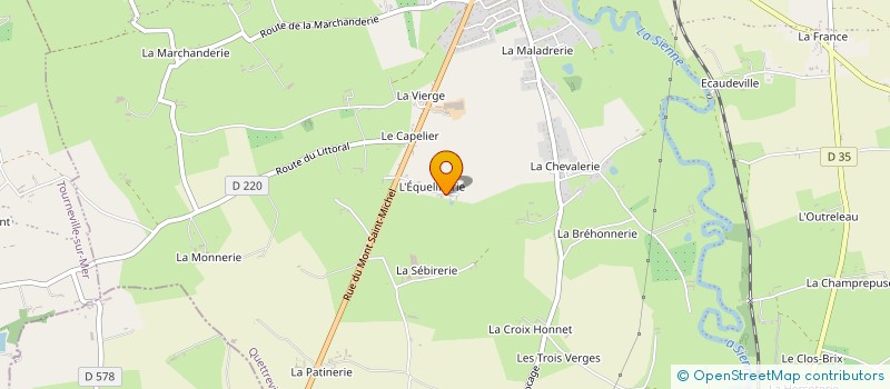 localisation de l'entreprise CDJA 2025  QUETTREVILLE-SUR-SIENNE