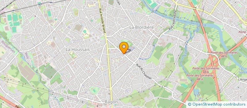 localisation de l'entreprise CDJP - 77 REZE  REZE