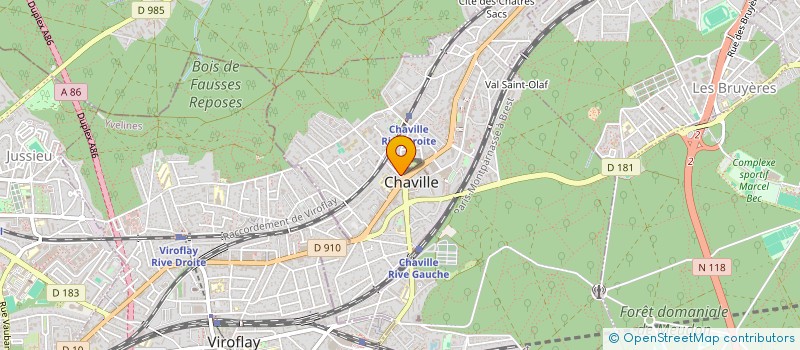 localisation de l'entreprise CDK COACHING à CHAVILLE