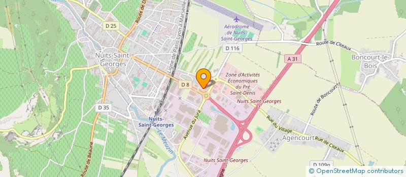 localisation de l'entreprise CDK SAINT-GEORGES à NUITS-SAINT-GEORGES