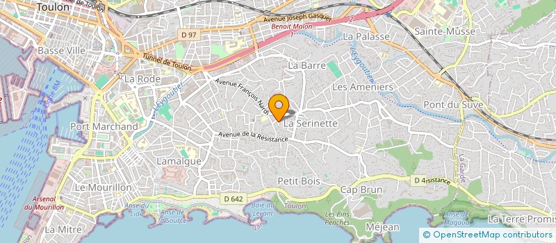 localisation de l'entreprise CDL HENRI FABRE  TOULON