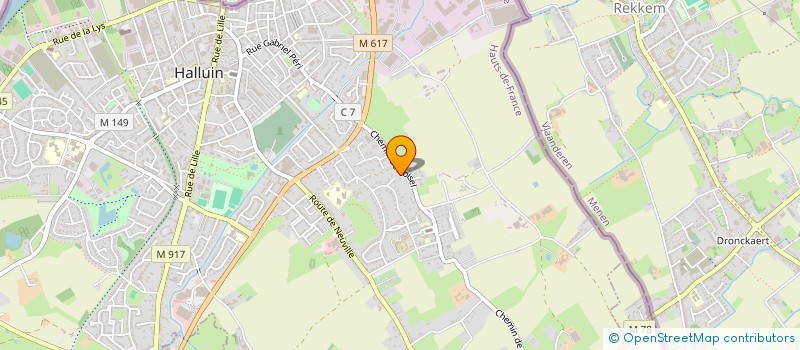 localisation de l'entreprise CDL HOME  HALLUIN