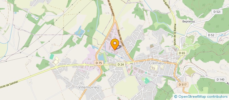 localisation de l'entreprise CDL IMMO 38  CREMIEU