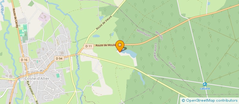 localisation de l'entreprise CDL LES NETTES  COSNE-D ALLIER