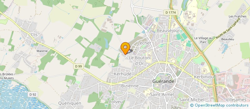 localisation de l'entreprise CDL OUEST à GUERANDE
