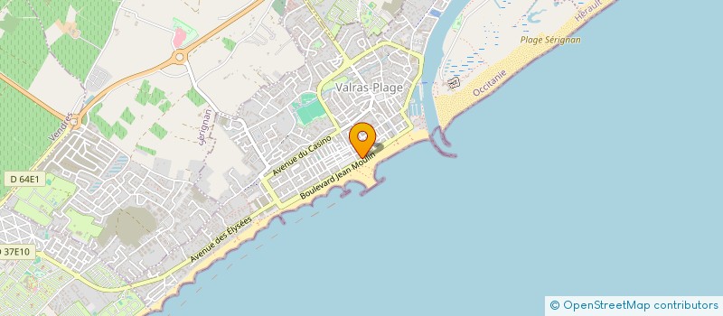 localisation de l'entreprise CDL SUD  VALRAS-PLAGE