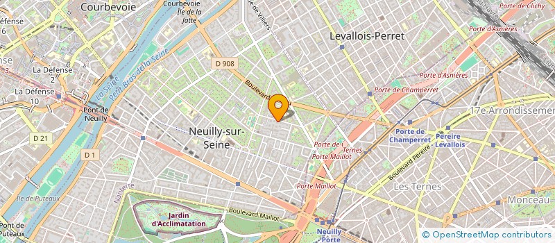 localisation de l'entreprise CDLB HOLDING à NEUILLY-SUR-SEINE