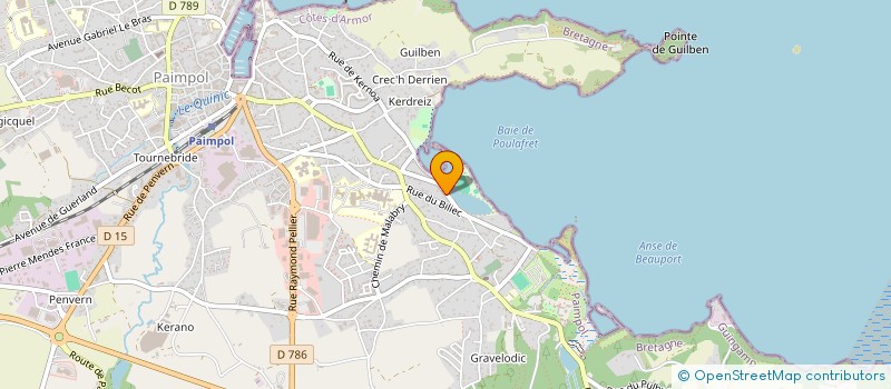 localisation de l'entreprise CDLB IMMO  PAIMPOL