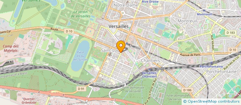 localisation de l'entreprise CDLS CONSEIL à VERSAILLES