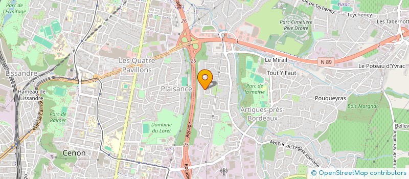 localisation de l'entreprise CDLV IMMOBILIER  ARTIGUES-PRES-BORDEAUX