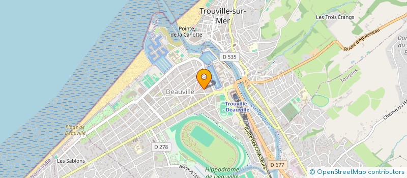 localisation de l'entreprise CDM à DEAUVILLE