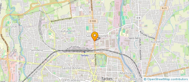 localisation de l'entreprise CDM à TARBES