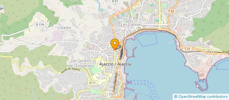 localisation de l'entreprise CDM à AJACCIO