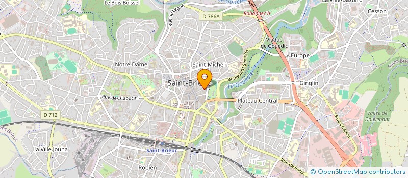 localisation de l'entreprise CDM à SAINT-BRIEUC