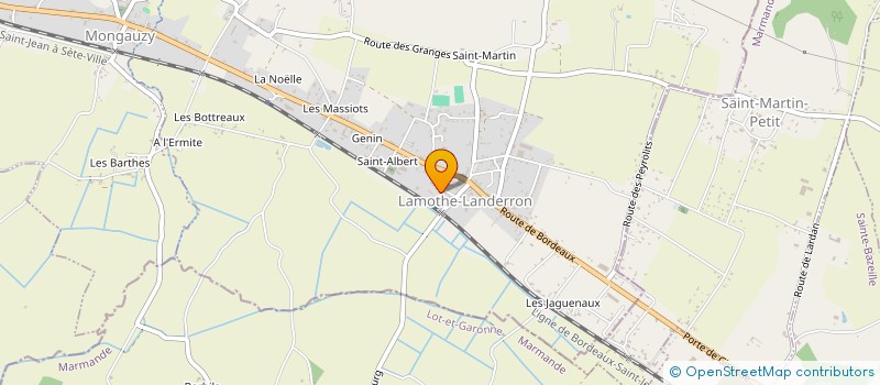 localisation de l'entreprise CDM  LAMOTHE-LANDERRON