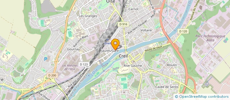 localisation de l'entreprise CDM à CREIL