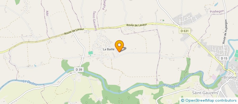 localisation de l'entreprise CDM.  SAINT-GAUZENS