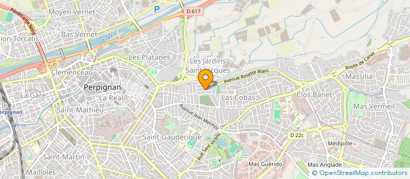 localisation de l'entreprise CDM ARAGO  PERPIGNAN