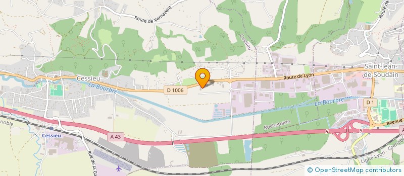 localisation de l'entreprise CDM CARRELAGE  CESSIEU