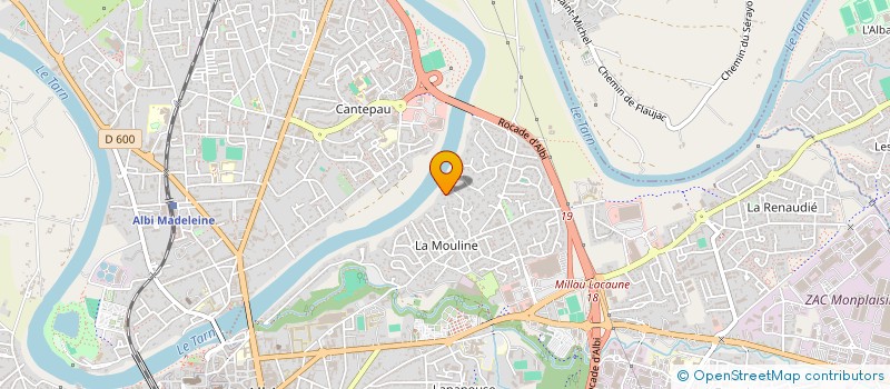 localisation de l'entreprise CDM DE LA MOULINE à ALBI