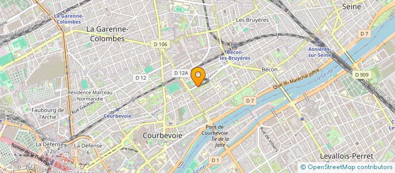 localisation de l'entreprise CDM FONCIERE à COURBEVOIE