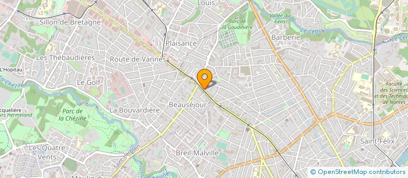 localisation de l'entreprise CDM FORMATIONS à NANTES