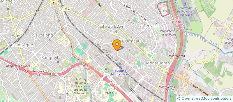 localisation de l'entreprise CDM INGENIERIE à TOULOUSE