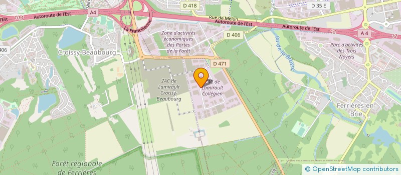 localisation de l'entreprise CDM NETTOYAGE  COLLEGIEN