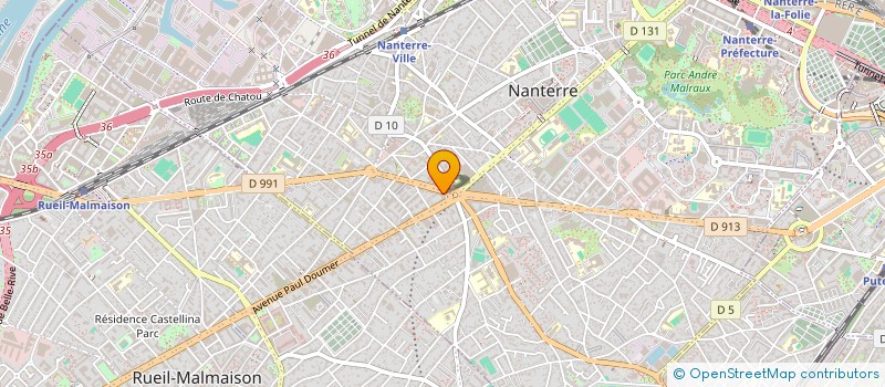 localisation de l'entreprise CDM PROJECT  CHAMPAGNE-SUR-OISE