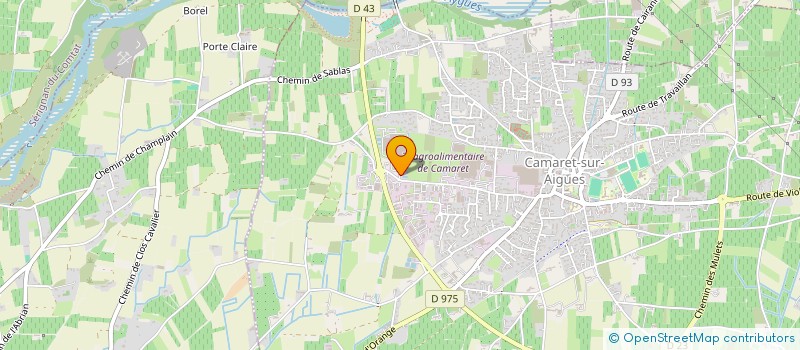 localisation de l'entreprise CDM RETAIL 107  CAMARET-SUR-AIGUES