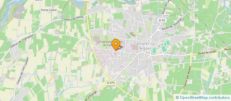 localisation de l'entreprise CDM RETAIL 400 à CAMARET-SUR-AIGUES