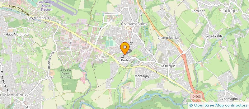 localisation de l'entreprise CDM STIV CLAUDE à CRANVES-SALES