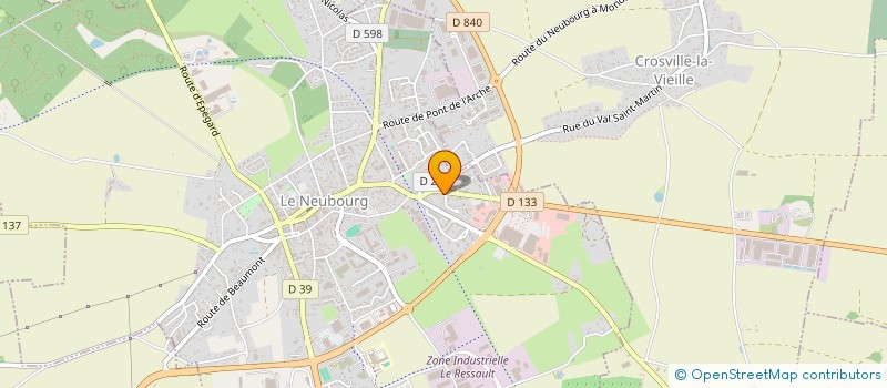 localisation de l'entreprise CDMB PARAMEDICAL  LE NEUBOURG