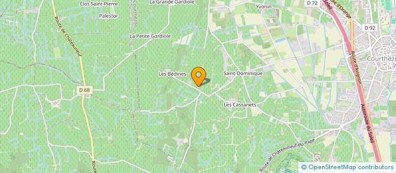 localisation de l'entreprise CDMO  COURTHEZON