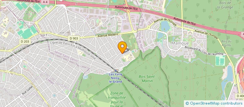 localisation de l'entreprise CDMO  NOISY-LE-GRAND