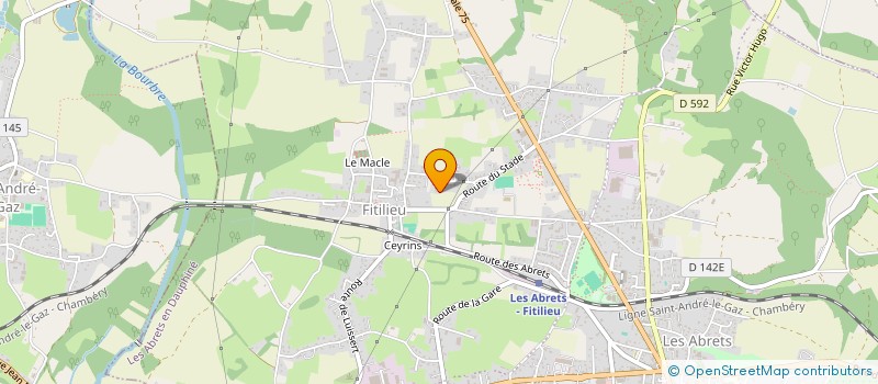 localisation de l'entreprise CDMP FONCIER  LES ABRETS EN DAUPHINE