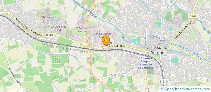 localisation de l'entreprise CDN HABITAT à L'ISLE-SUR-LA-SORGUE