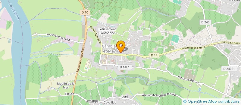 localisation de l'entreprise CDN IMMO  CAMBLANES-ET-MEYNAC