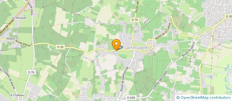 localisation de l'entreprise CDO PROCESS à LACHASSAGNE