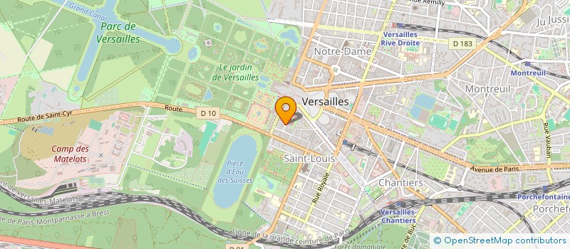 localisation de l'entreprise CDOUX à VERSAILLES