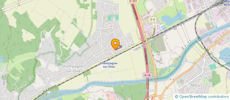 localisation de l'entreprise CDP  CHAMPAGNE-SUR-OISE