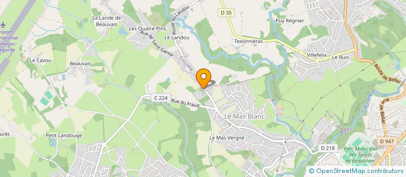localisation de l'entreprise CDP à LIMOGES