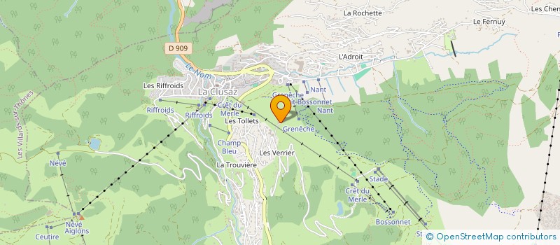 localisation de l'entreprise CDP ARAVIS à LA CLUSAZ