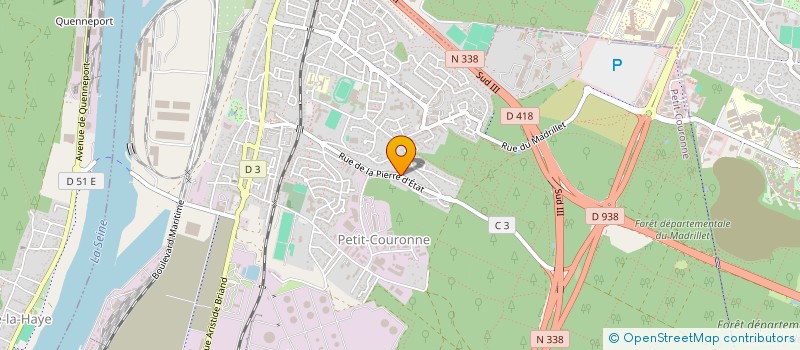 localisation de l'entreprise CDP COURTAGE à PETIT-COURONNE