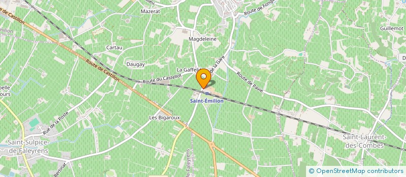 localisation de l'entreprise CDP DISTRIBUTION à SAINT-EMILION