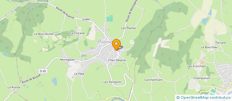 localisation de l'entreprise CDP IMMO  PRADINES