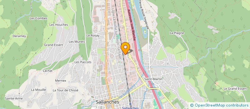 localisation de l'entreprise CDP IMPRESSION  SALLANCHES