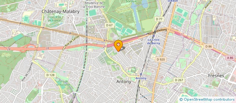 localisation de l'entreprise CDP INVEST à ANTONY